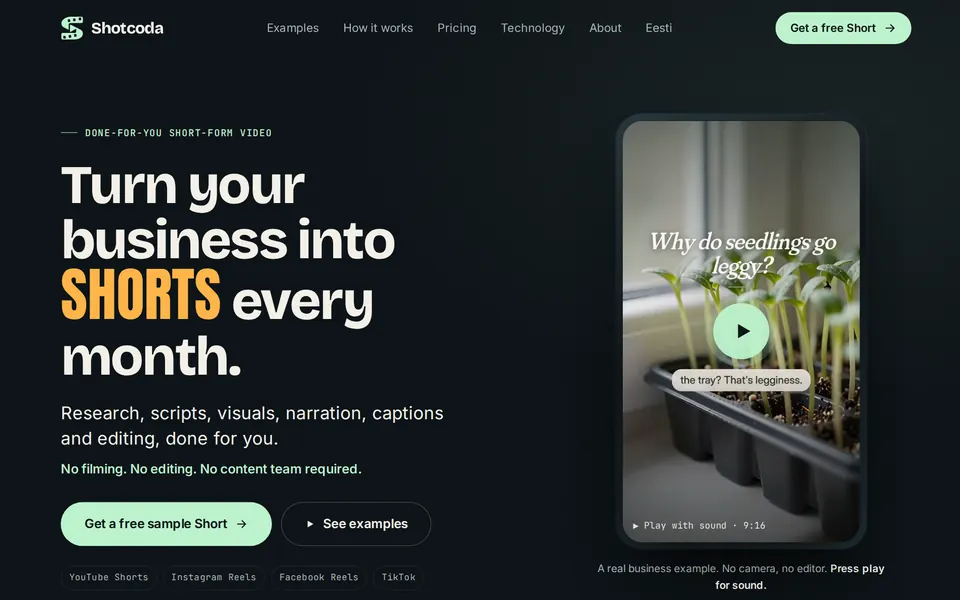 shotcoda.com home page